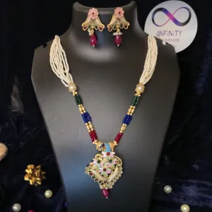 Heritage Inspired Design Premium Pearl Necklace with Jukmkas 3