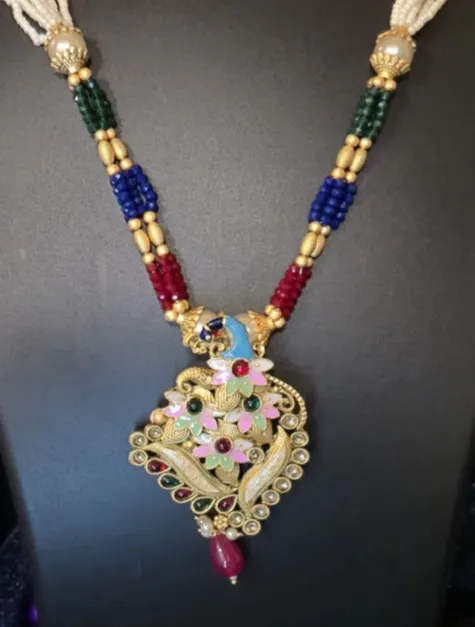 Heritage Inspired Design Premium Pearl Necklace with Jukmkas 3