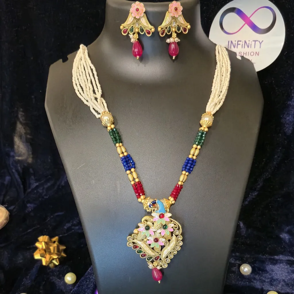 Heritage Inspired Design Premium Pearl Necklace with Jukmkas 3