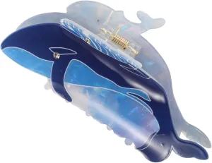 Homoyoyo Whale Hair Claw Clip Acrylic Ocean Animal Hairpin for Thick Thin Hair Unique Design for Weddings Birthdays and Daily Use for Women