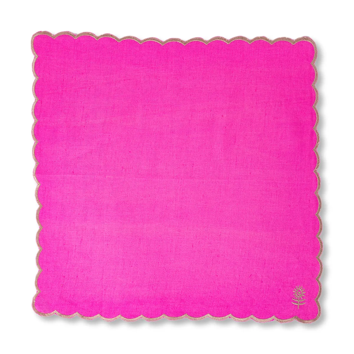 Icon Linen Napkins S/4 - Hot Pink   Khaki