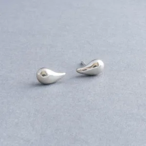 Ida Small Sterling Silver Teardrop Stud Earrings