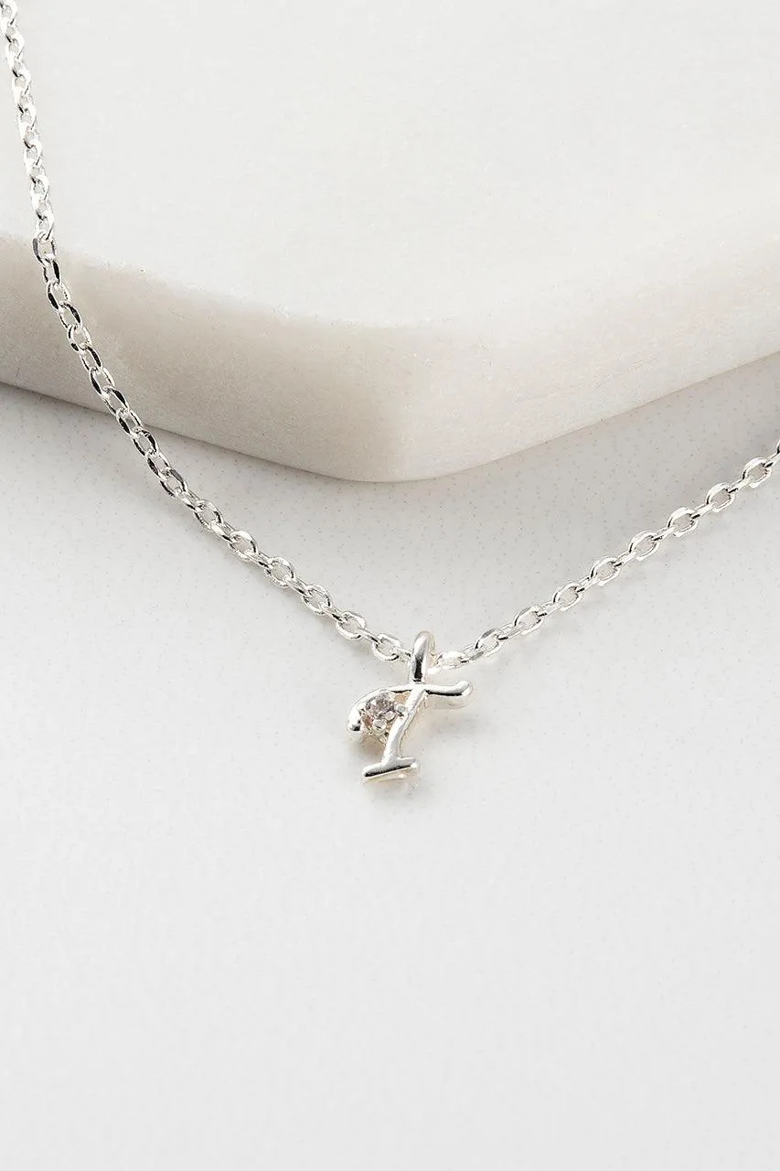 Initial Necklace - Silver