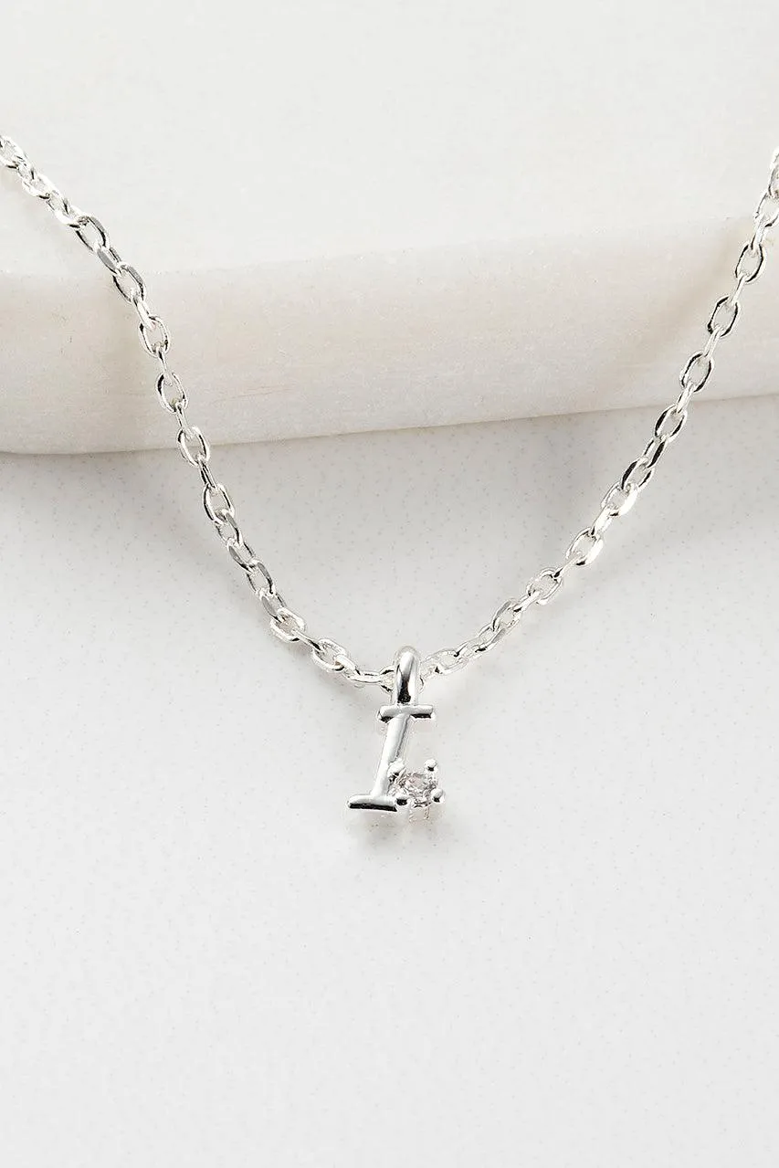 Initial Necklace - Silver