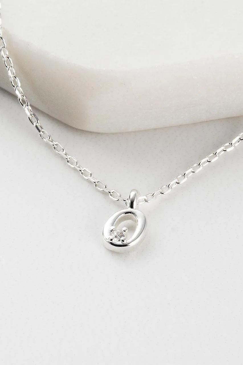 Initial Necklace - Silver