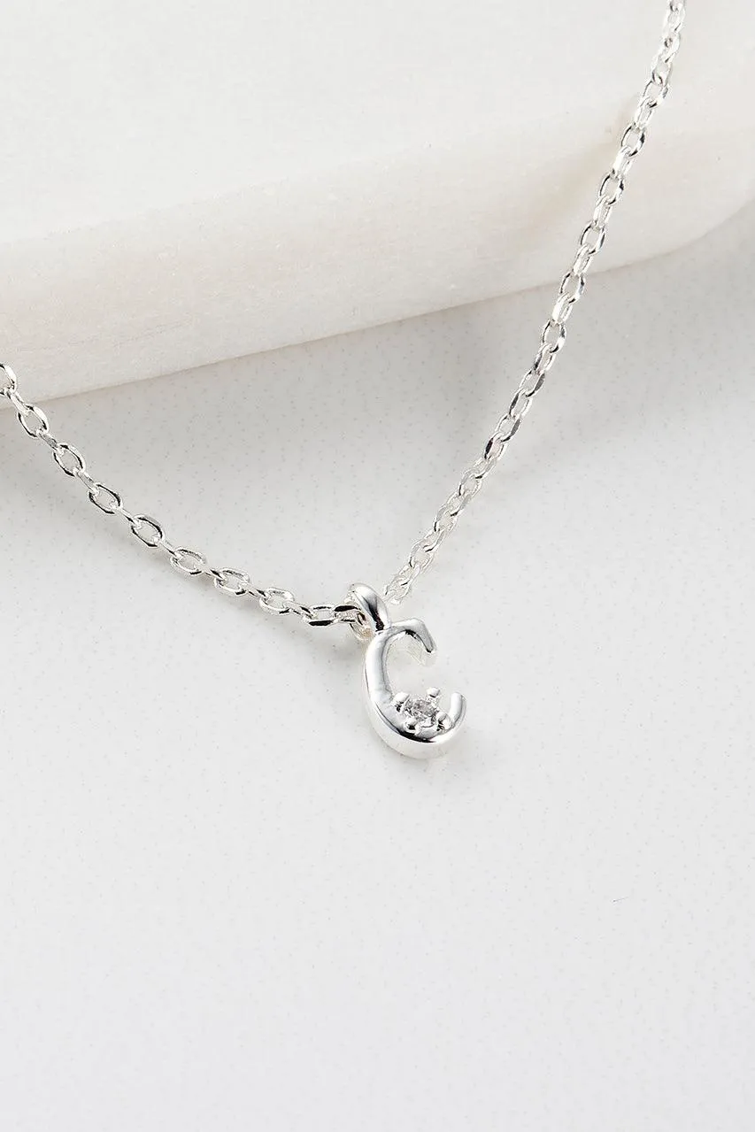 Initial Necklace - Silver