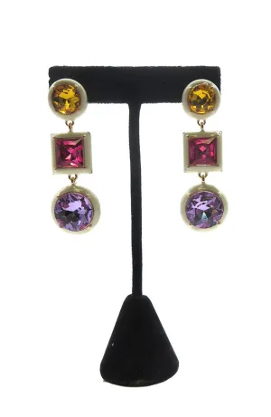 Ivory Multi Stone Earrings