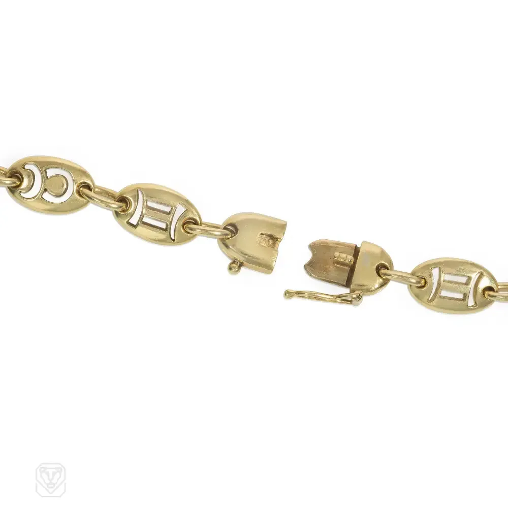 Jean Paris gold zodiac chain