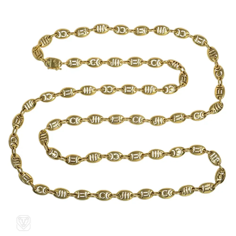 Jean Paris gold zodiac chain