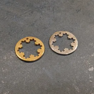 Koch Snowflake Necklace (Metal)