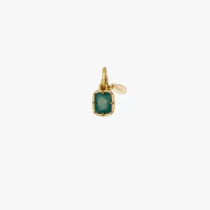 La Gemme Charm (Vintage Gold   Emerald)
