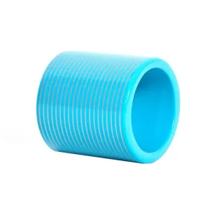 Lacquer Stripe Napkin Ring Turquoise & Silver Stripes Set of 2