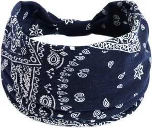Ladies Elastic Hijab Headband Non-Slip Wide Knotted Running Headband Elastic Headband Exercise Yoga Sports Headband (E, One Size)