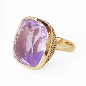 Large Lavender Moon Quartz Ring