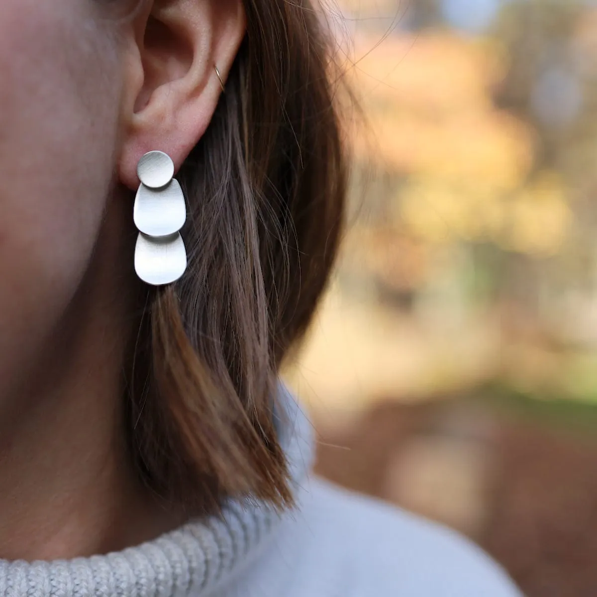 Large Layered Scale Earring