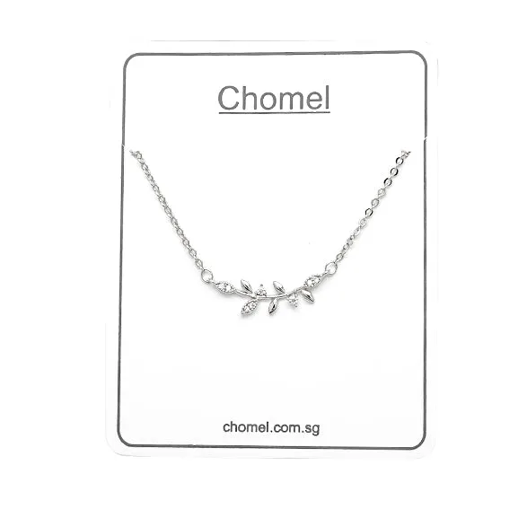 Leaf Cubic Zirconia Necklace