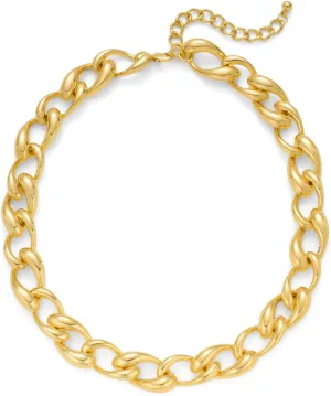 LILIE&WHITE Gold Necklaces For Women Chunky Necklaces Trendy Gold Link Chain Necklace Fashion Choker Necklace Women Jewelry Gift