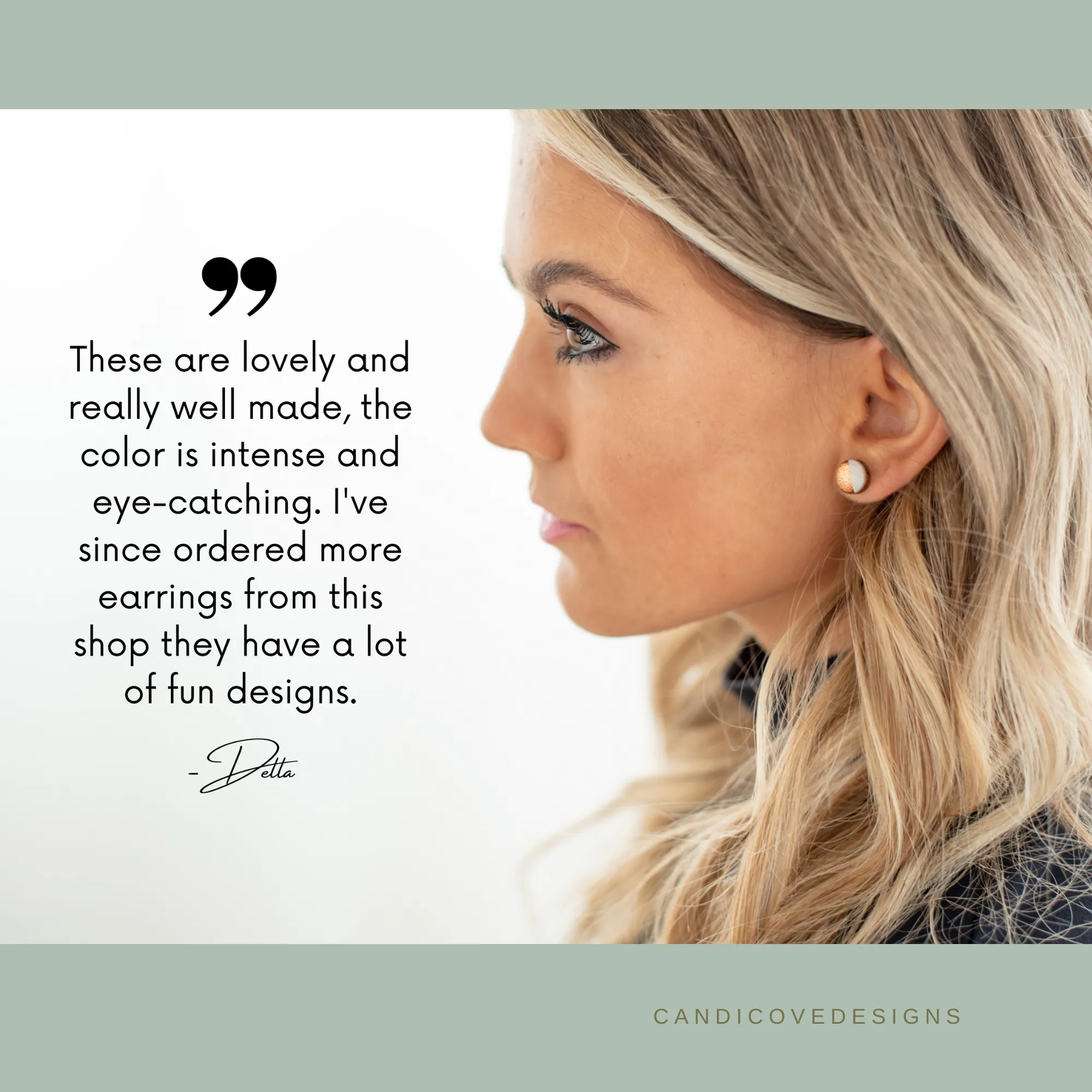 Lipstick Red & Black Hand Drawn Heart Stud Earrings by Candi Cove Designs