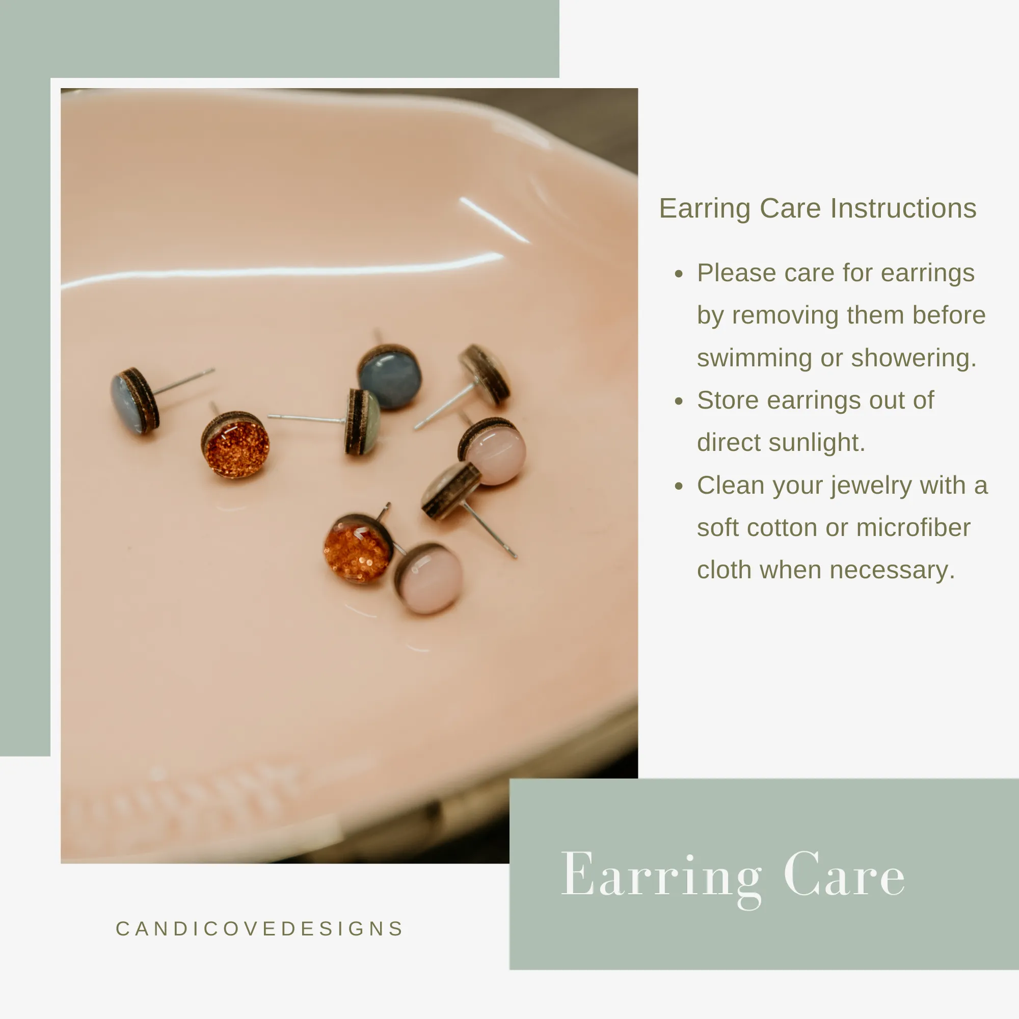 Lipstick Red Stud Earrings by Candi Cove Designs
