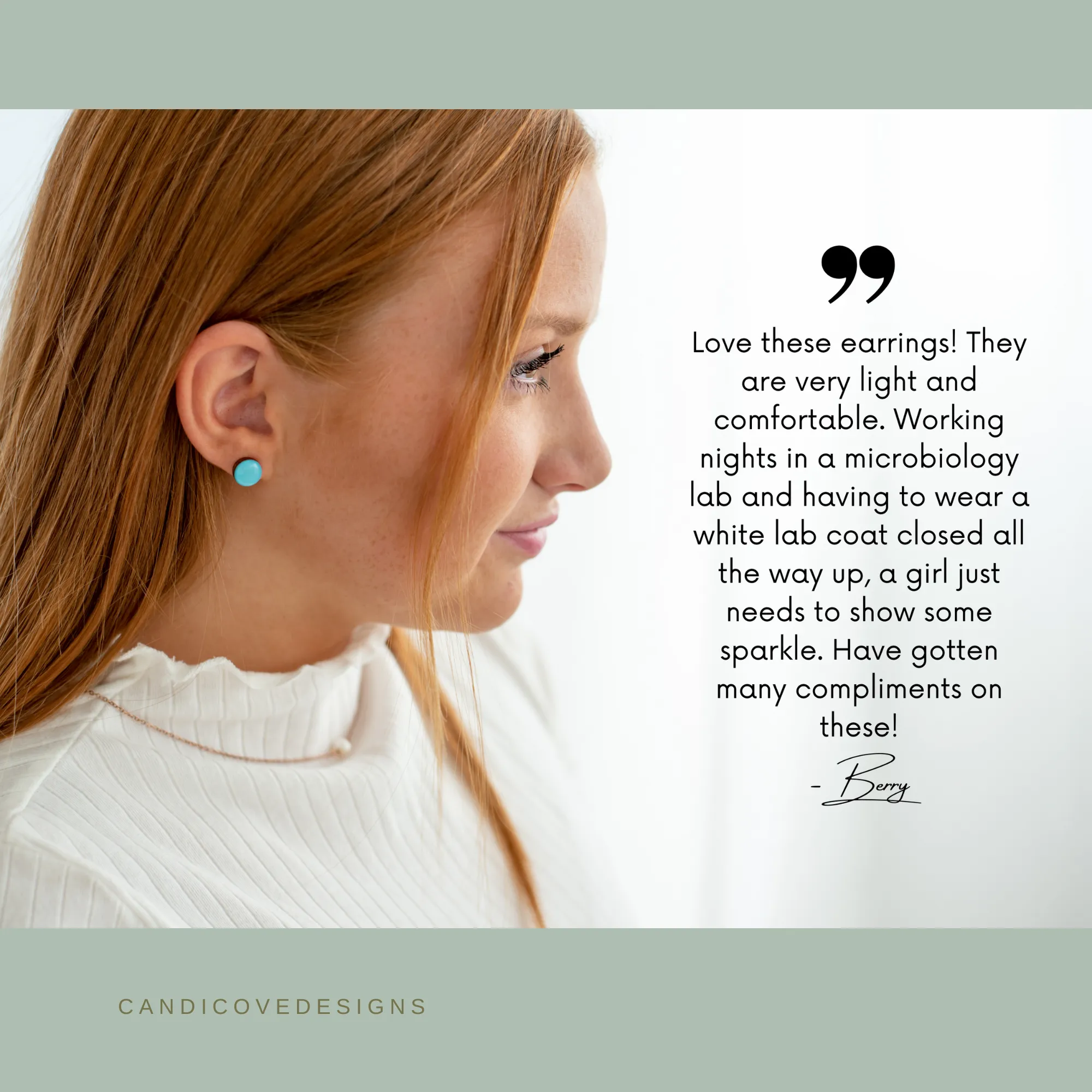 Lipstick Red Stud Earrings by Candi Cove Designs