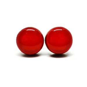 Lipstick Red Stud Earrings by Candi Cove Designs