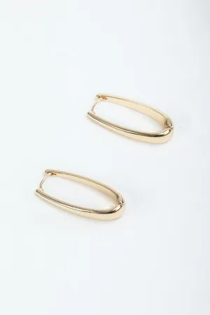 Long Gold Hoop Earrings