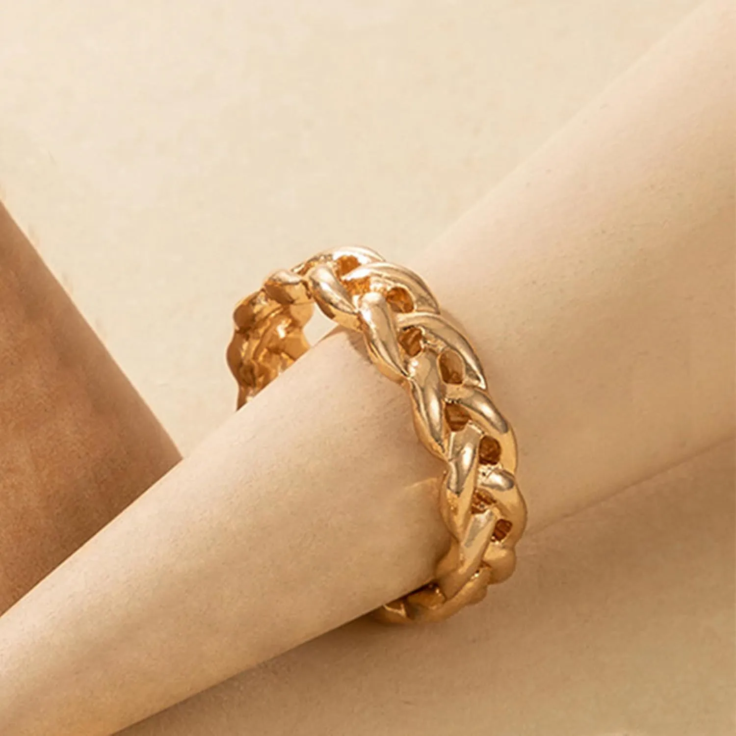 Long tiantian Chunky Gold Rings for Women Non Tarnish Silver Chunky Rings Gold Stackable Rings for Women Trendy Jewelry Gifts for Her
