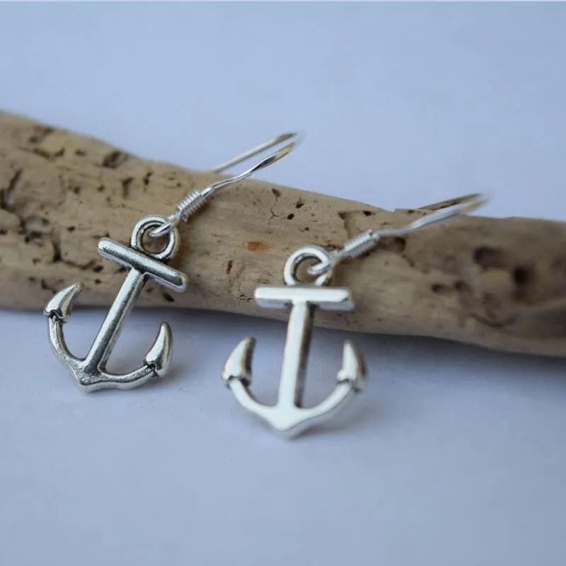 Loookus - Boat Anchor Simple And Fashionable Earrings