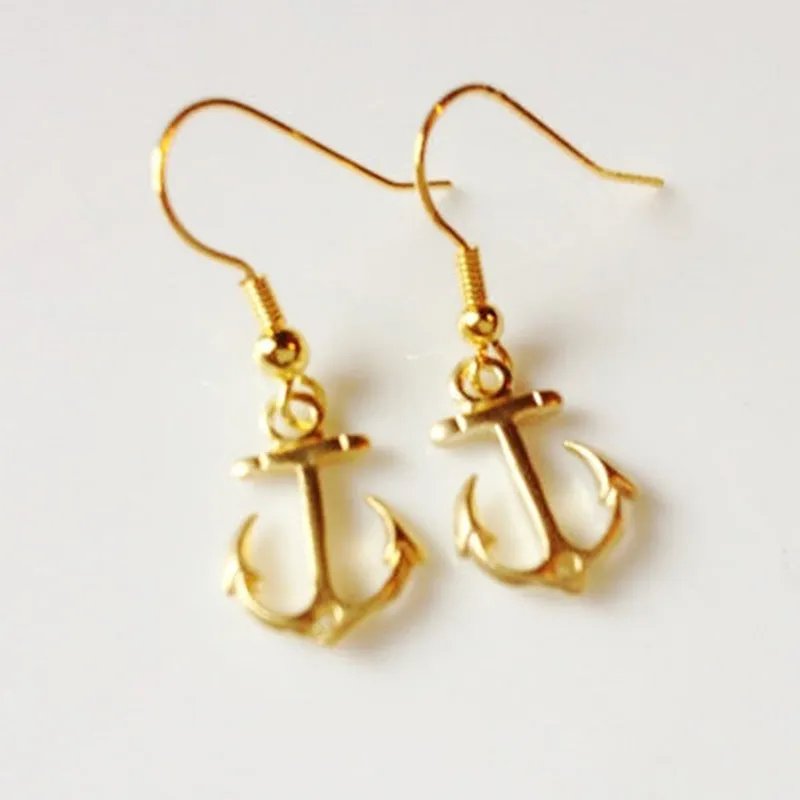 Loookus - Boat Anchor Simple And Fashionable Earrings