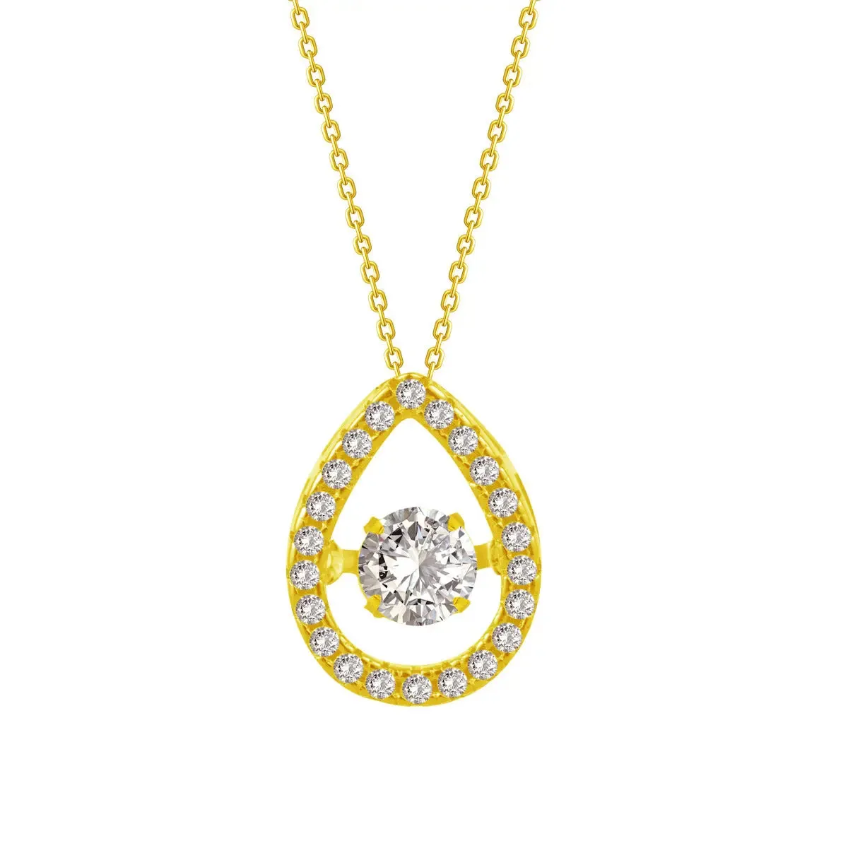 LOVCIA Exquisite New Water Drop 925 Sterling Silver Necklace Jewelry for Women