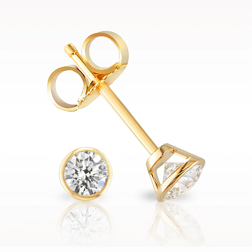 Love Diamonds 0.20ct Yellow Gold Earrings