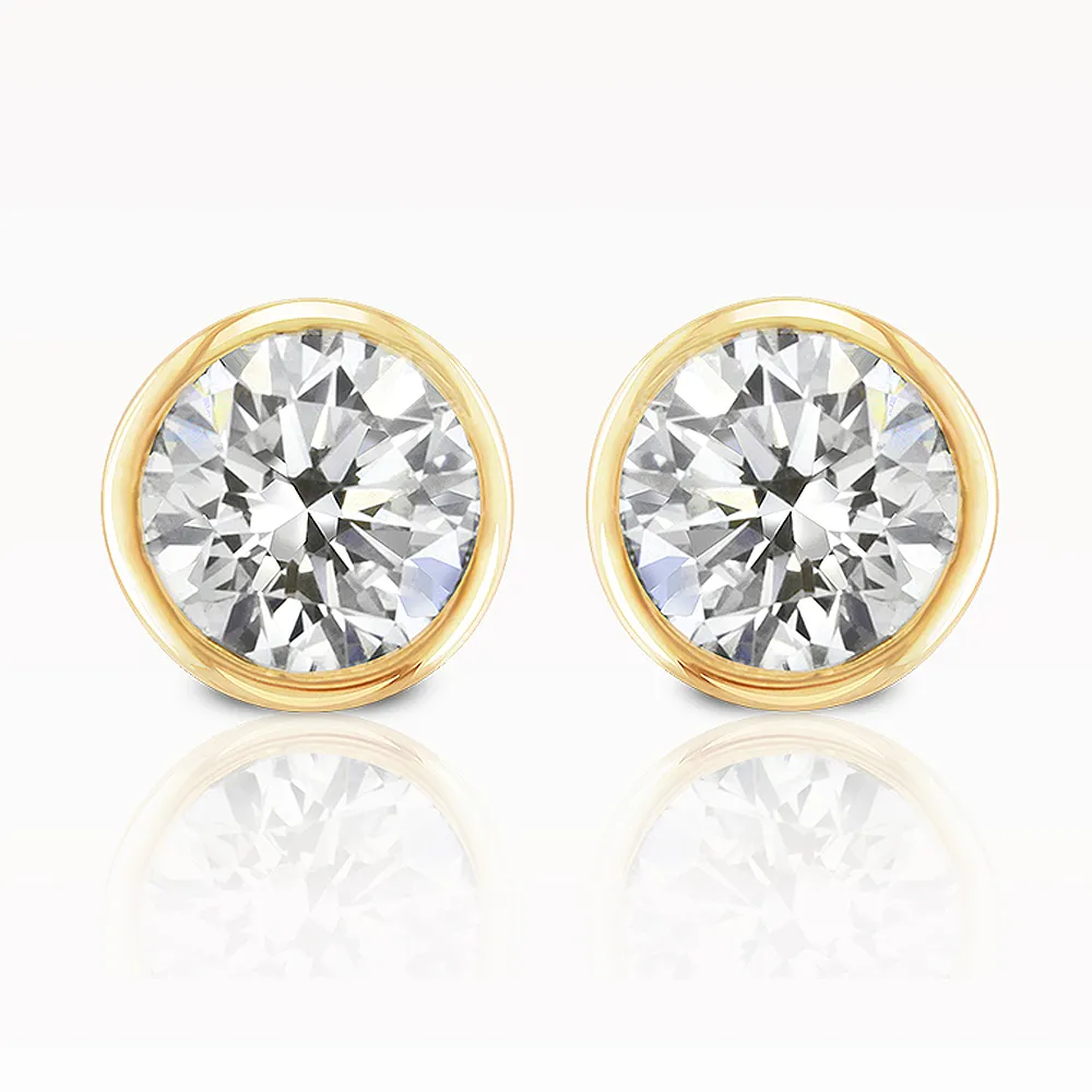 Love Diamonds 0.20ct Yellow Gold Earrings