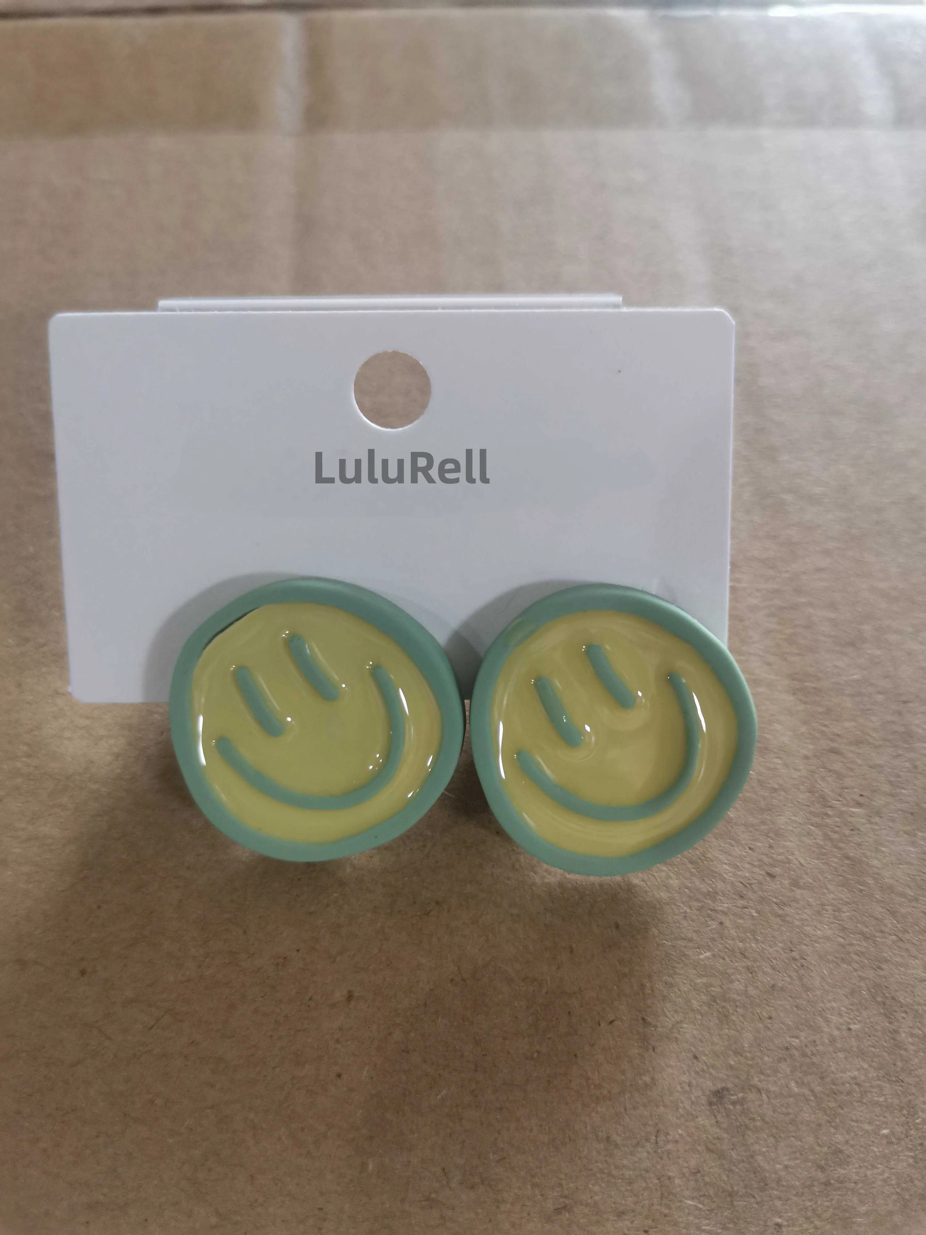 LuluRell Earrings, smiling face, fashionable casual earrings