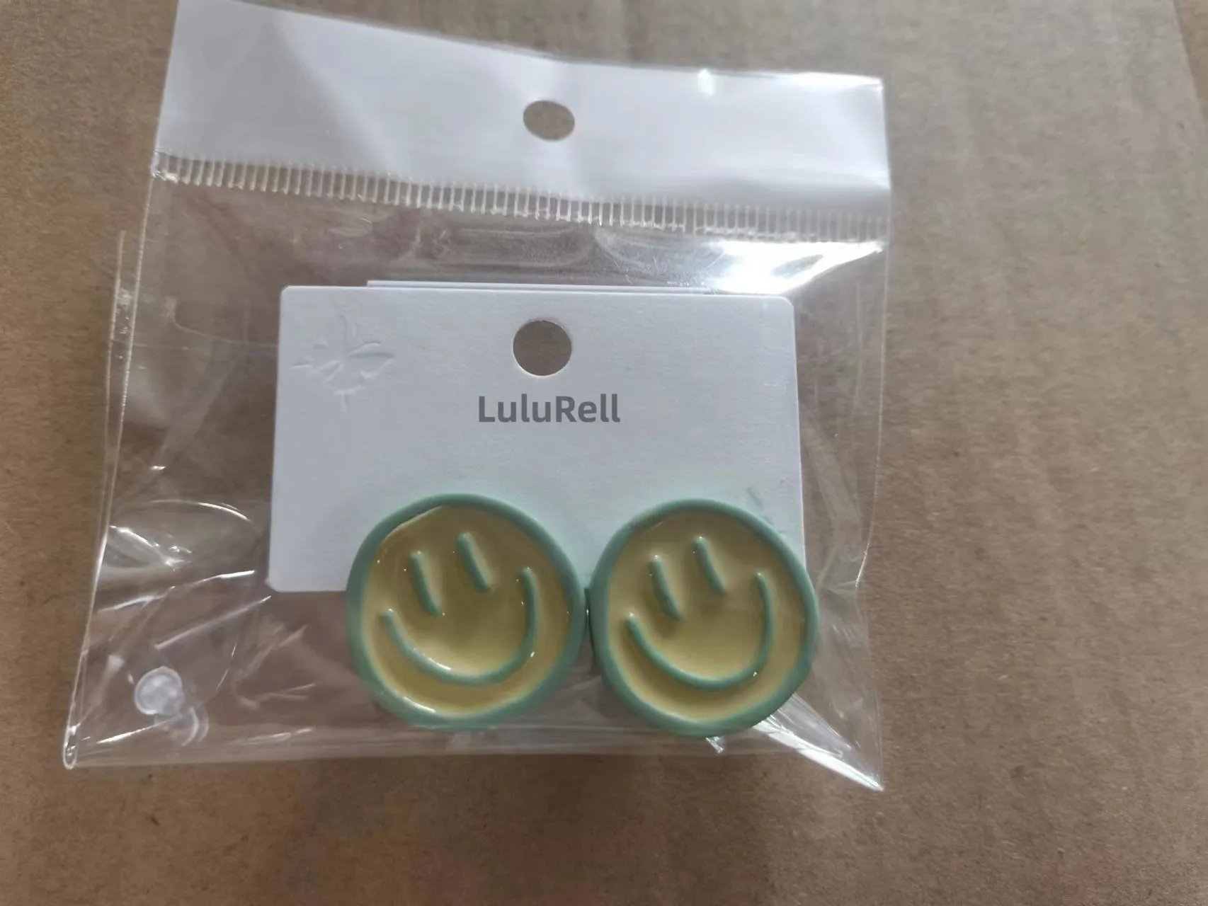 LuluRell Earrings, smiling face, fashionable casual earrings