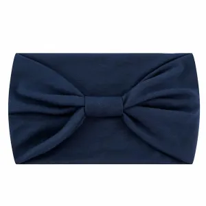 Make Up Headbands for Women ist Knotted Head Bands Boho Non Slip Hair Bands Elastic Hair (Navy, One Size)
