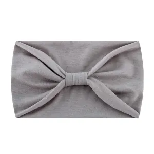 Make Up Headbands for Women Knotted Headbands Head Wrap Non Slip Boho Headband Vintage Hair Accessories (Grey, One Size)