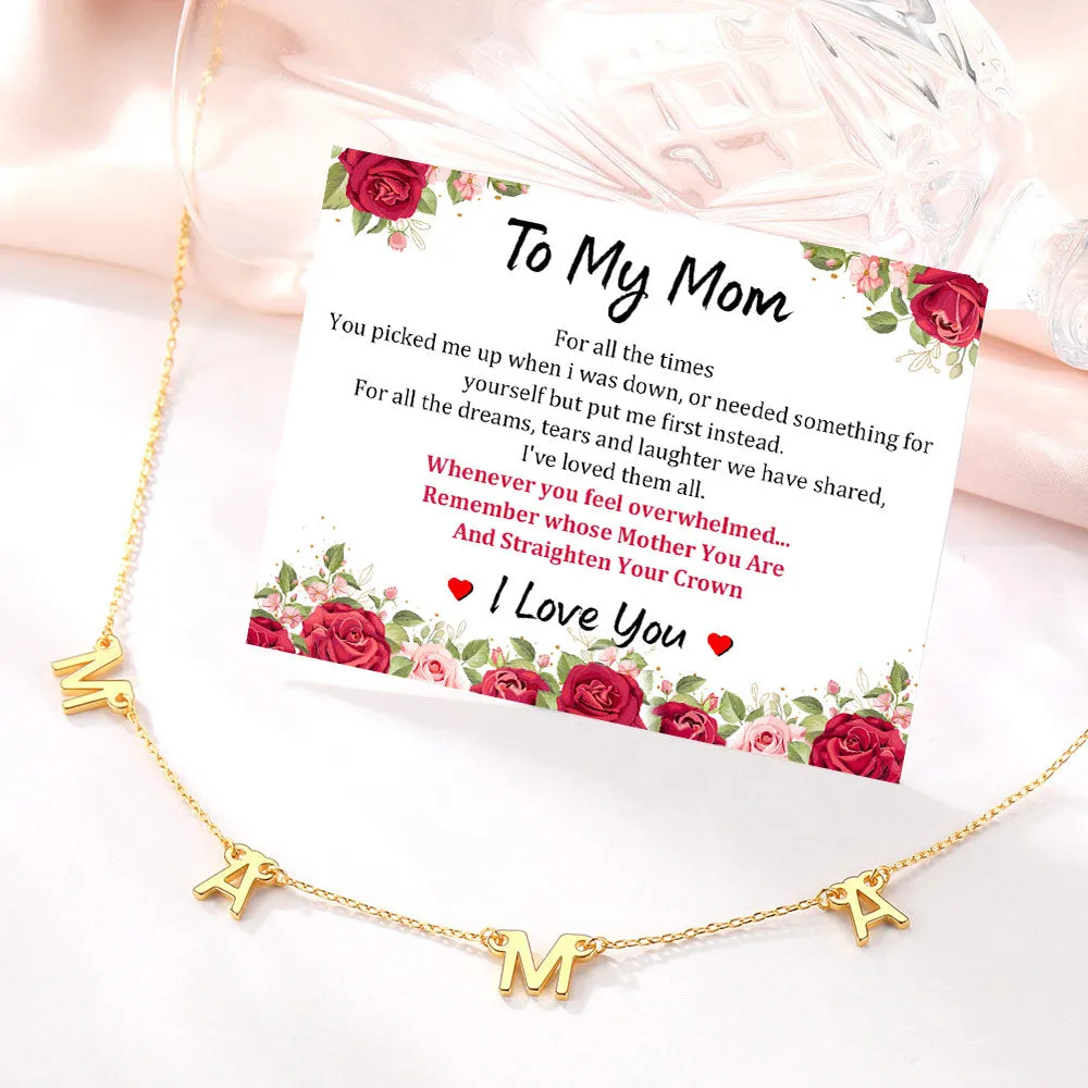 Mama Necklaces Mom Choker Necklace for Women