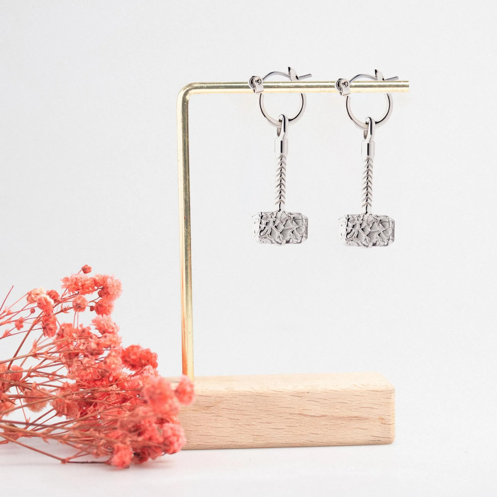 Marvel Thor: Love and Thunder Mighty Thor Hammer Earrings