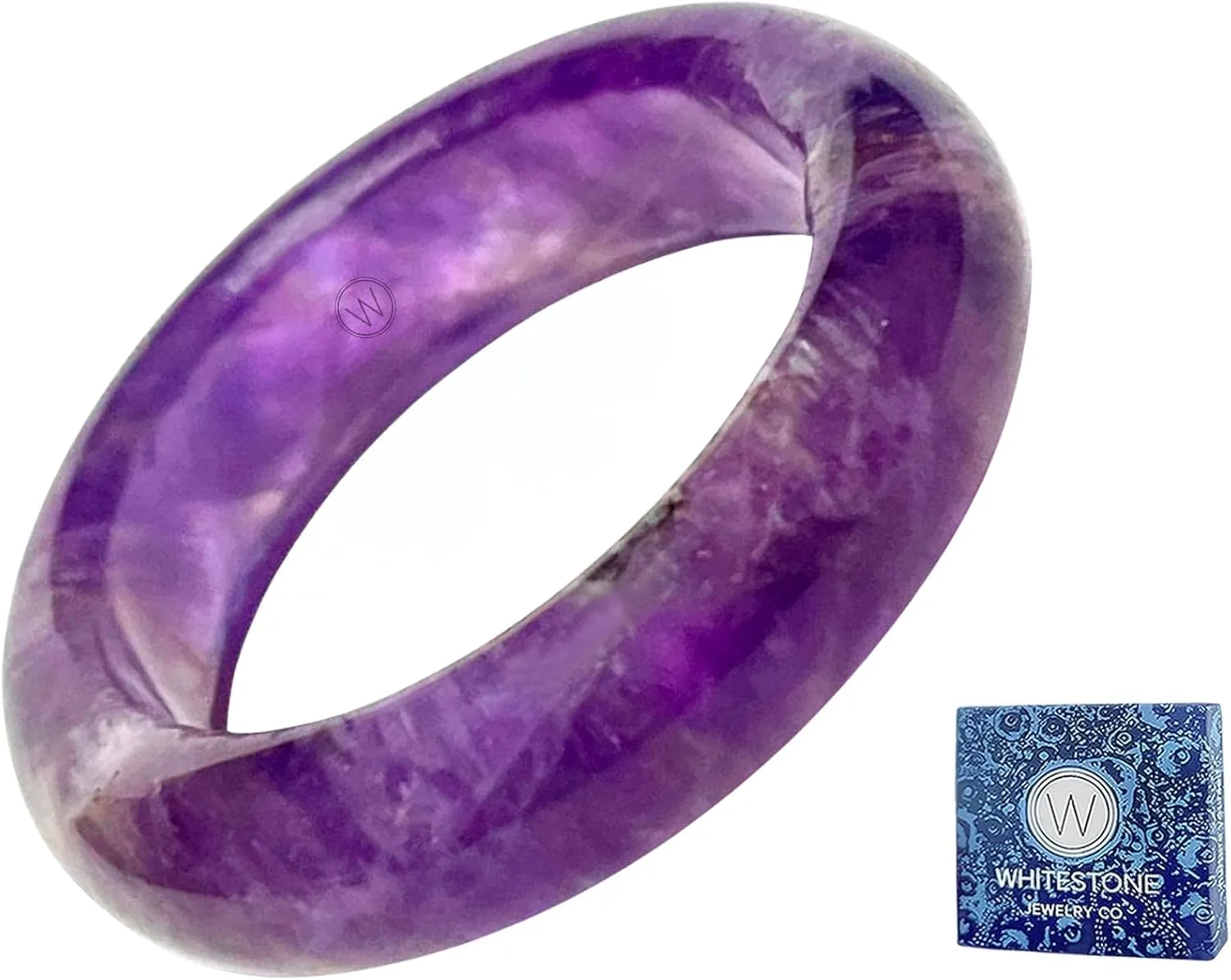Maya Stone Ring Collection | Natural Stone Band for Women and Men | Stackable Ring | 6mm Wide