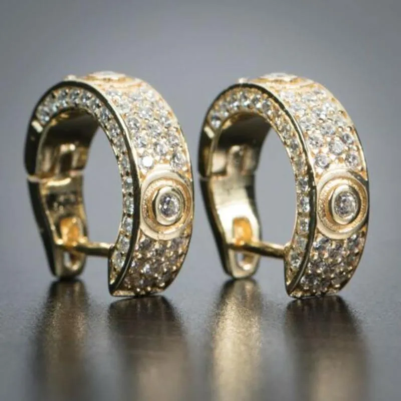 Men's Zircon Earrings