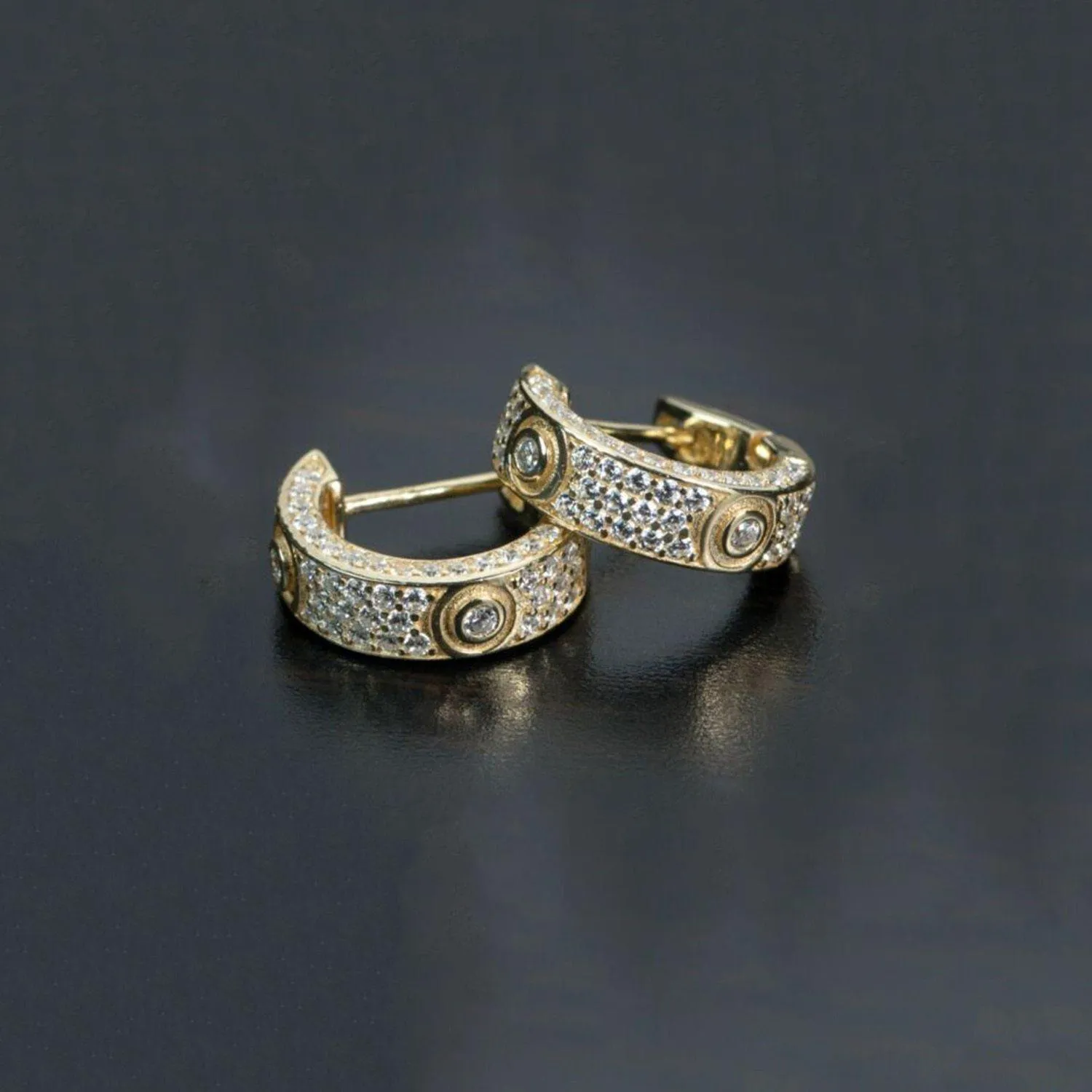 Men's Zircon Earrings
