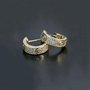 Men's Zircon Earrings