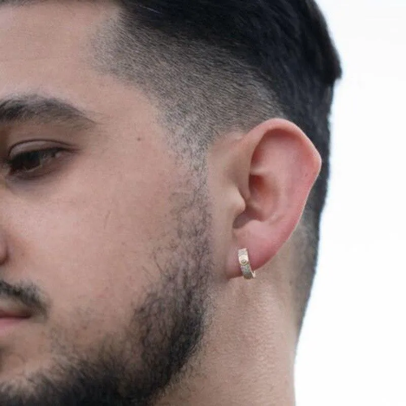 Men's Zircon Earrings