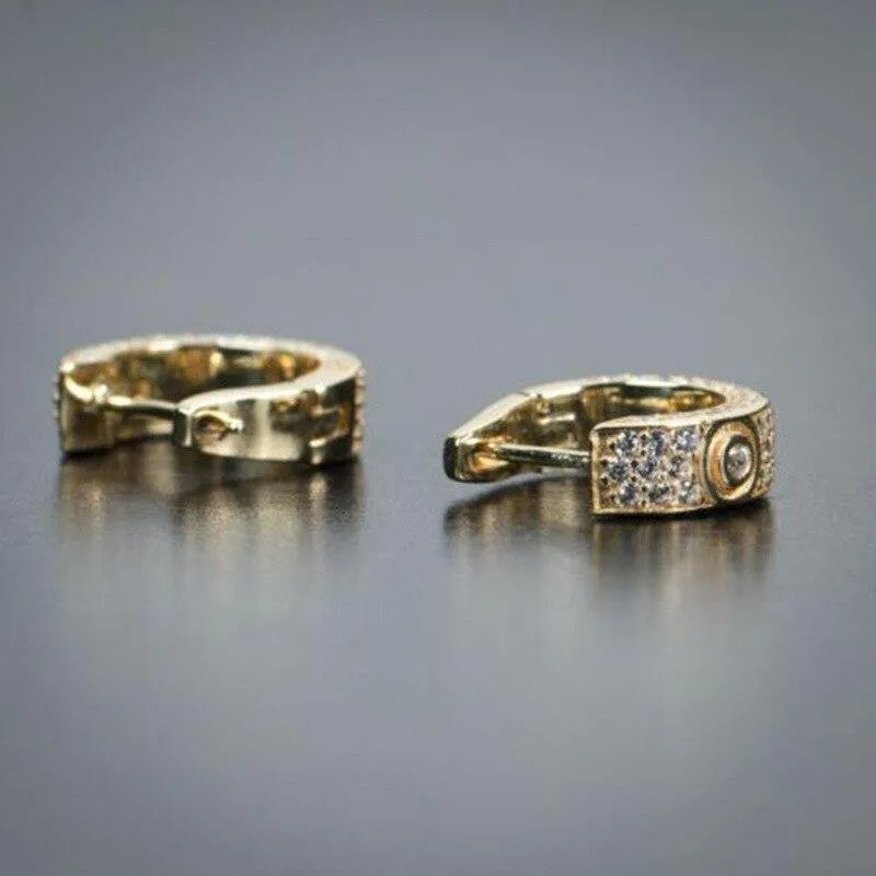 Men's Zircon Earrings