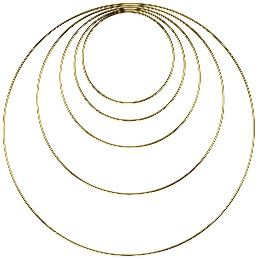 Metal Hoop Wreath Rings