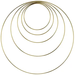 Metal Hoop Wreath Rings