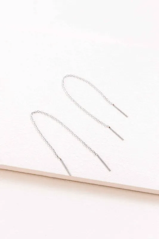 Mini Needle Drop Earrings