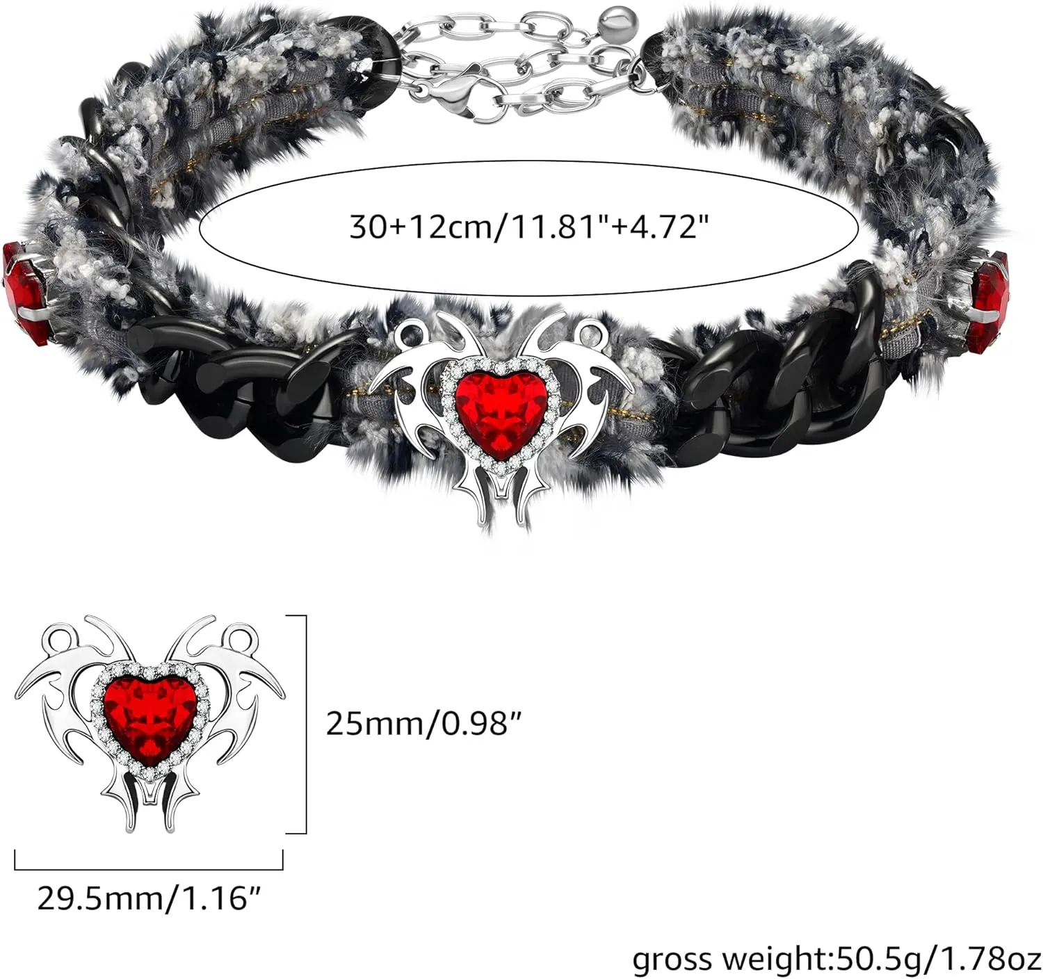 MISS RIGHT Necklaces for Women Adjustable Classic Collar Necklaces for Women Red Choker Snowflake Choker Necklace Christmas Necklaces for Women Snowflake Pendant Choker Winter Jewelry Gift