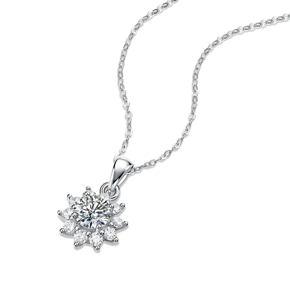 Moissanite Necklace Pendant – Desire Style with 18K Gold Plating