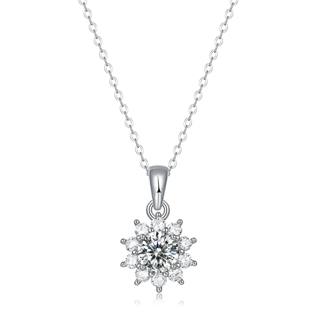 Moissanite Necklace Pendant – Desire Style with 18K Gold Plating